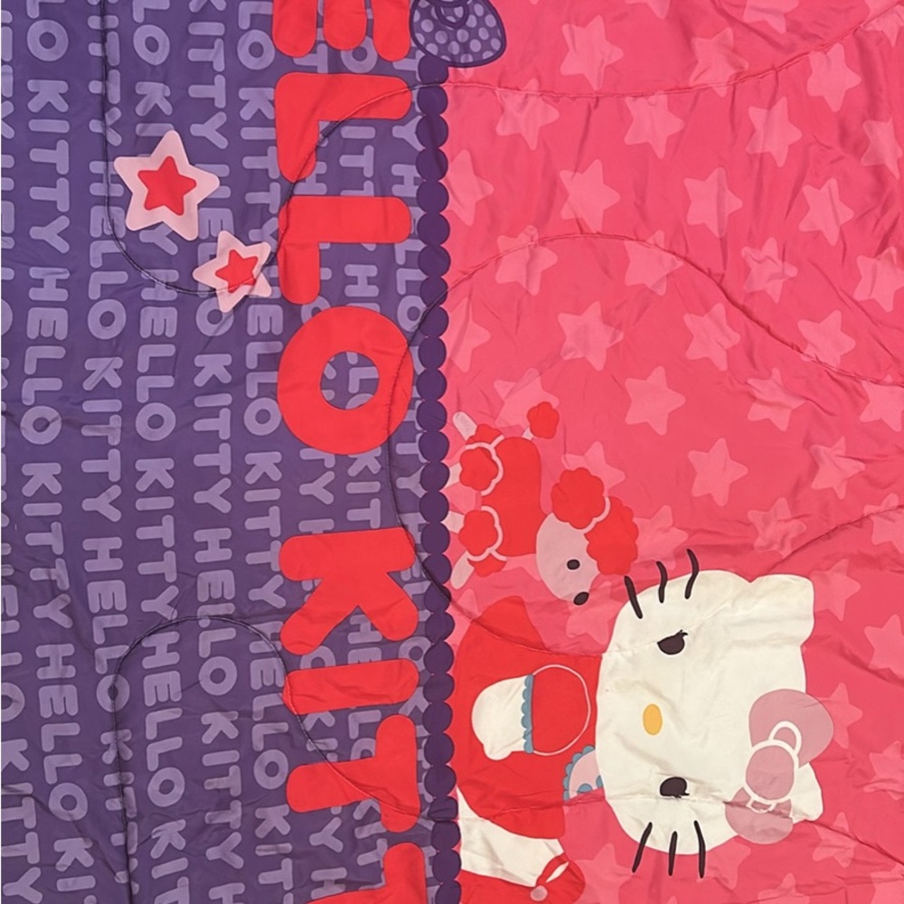 Hello Kitty Pink and Purple Comforter